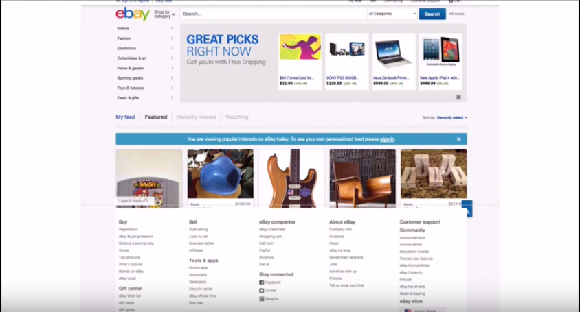eBay marketing design