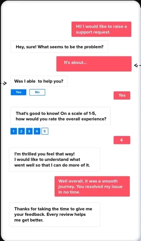 Haptik conversational AI tool for customer service teams.