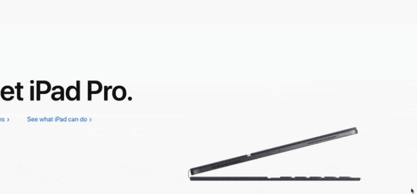 Apple iPad Pro CSS animation example