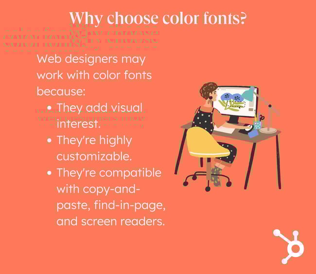 Color Fonts Benefits