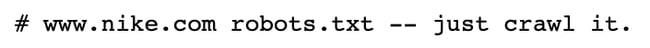 Nike Robots.txt