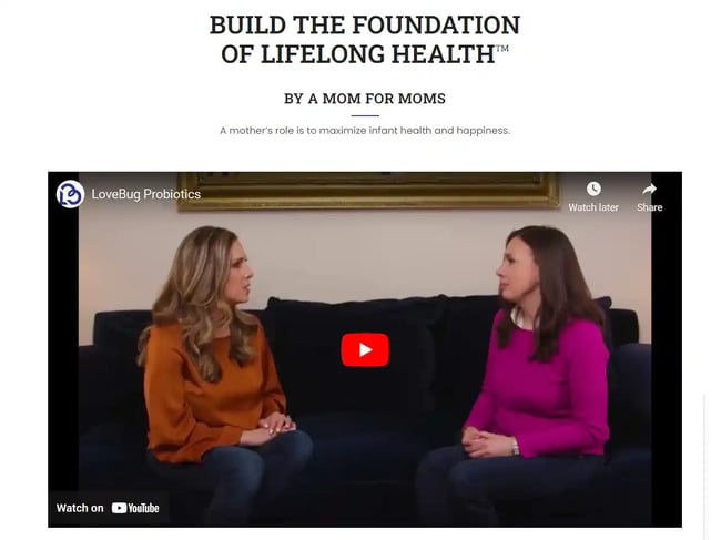 About Us Page Examples - LoveBug Priobiotics