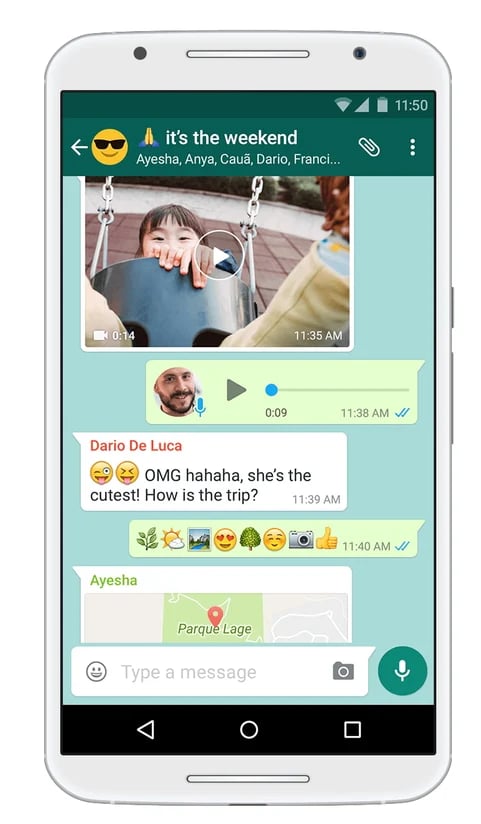WhatsApp Chat Example